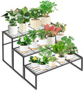 3 Tier Metal Plant Stand Indoor Outdoor, Potted Multiple Flower Pot Holder Rack by Gouisalin
