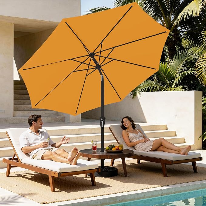 MEWAY 9ft Patio Umbrella Outdoor Table Umbrellas - Image 2