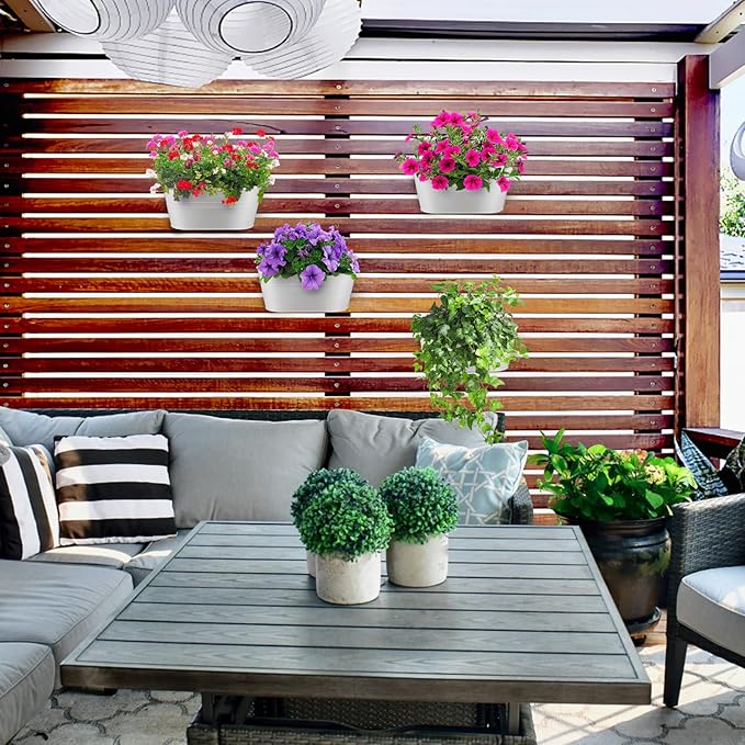 MADHOLLY Railing Planter with Drainage Holes - Image 2