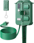 DEWENWILS Outdoor Power Stake Timer Waterproof, 6 Grounded Outlets, 6FT by DEWENWILS