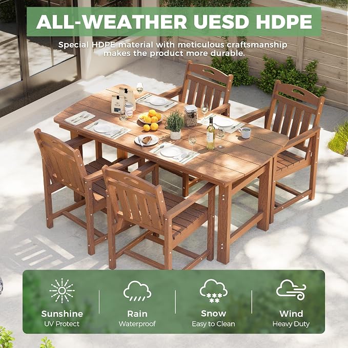 5-Piece Outdoor Dining Furniture Set - Image 3