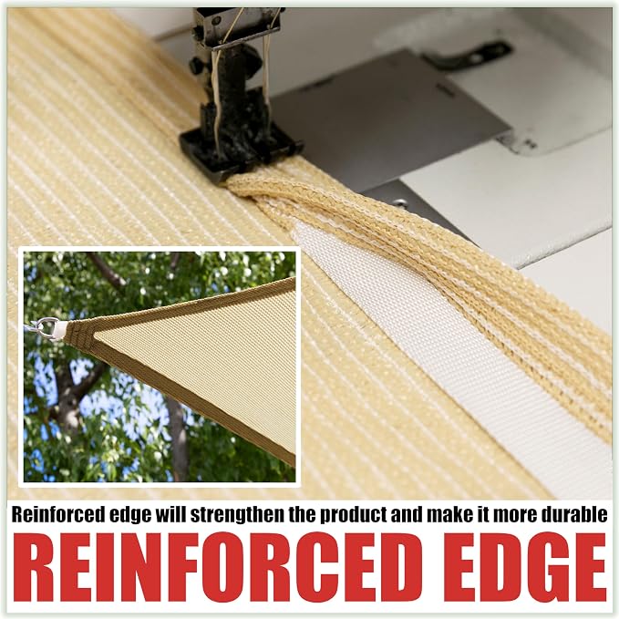 Royal Shade 16' x 20' White Rectangle Sun Shade Sail Canopy Outdoor Patio - Image 4