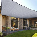 LOVE STORY Custom Size 4'x8' Silver Grey Sun Shade Sail Rectangle UV Block by LOVESTORY