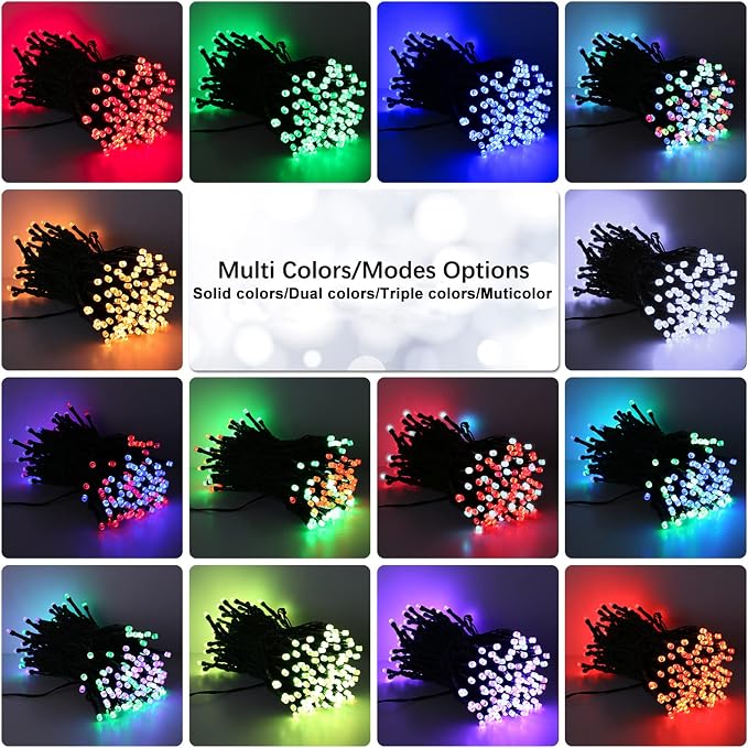 Brizled Color Changing Christmas Lights, 33ft 100 LED RGB Easter Light String - Image 7