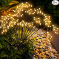 Solar Garden Lights 2 Pack Waterproof Swaying Starburst Light Solar Outdoor by Slyuexu