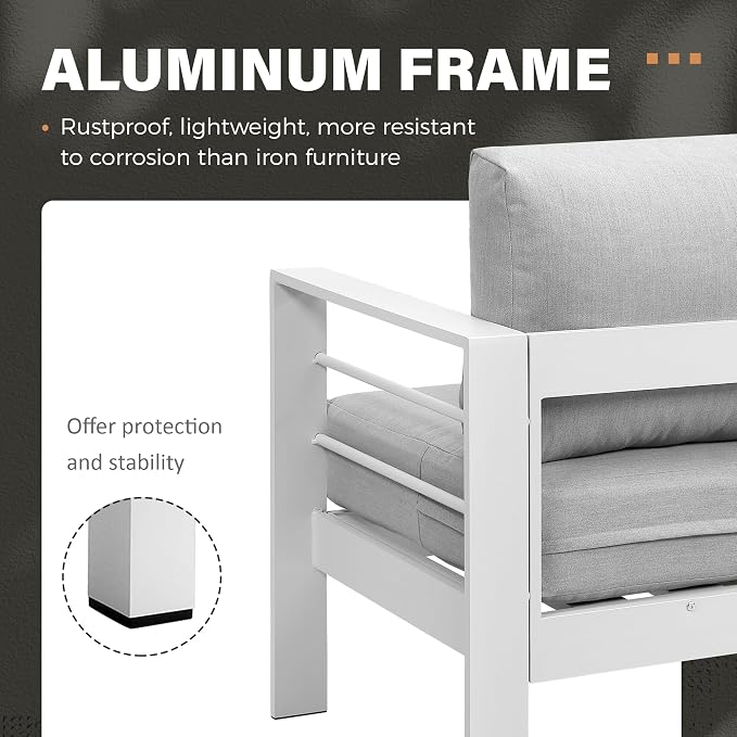 Solaste Aluminum Patio Furniture Set - Image 5