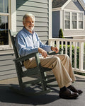 SEWALL HDPE Rocking Chair, Oversized Outdoor Rocking Chair by SERWALL