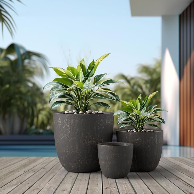 Kante 18", Outdoor Indoor Large Planter Pots - Image 3
