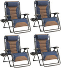 Zero Gravity Chair Set of 4 Oversized Padded Recliner by Unknown