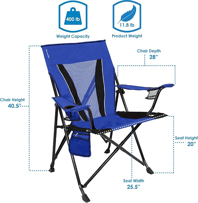 Kijaro XXL Dual Lock Portable Camping Chair - Image 2
