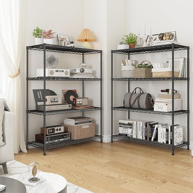 Xcity Storage Shelves, 4 Tier Heavy Duty Metal Shelving Unit - Image 6