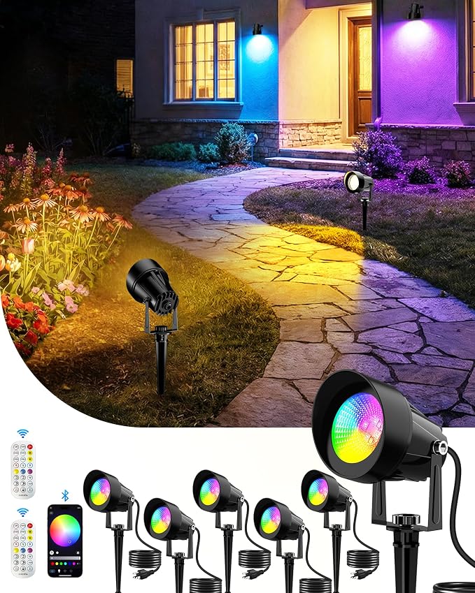 CORESLUX Christmas Smart Spot Lights Outdoor, Color Changing Warm White by CORESLUX