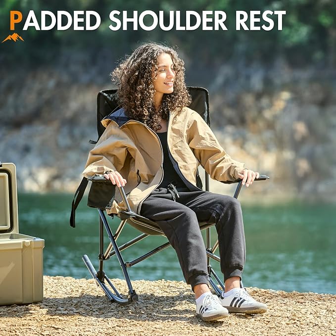 Portal Outdoor Rocking Chair Camping Folding Portable Rocker - Image 6