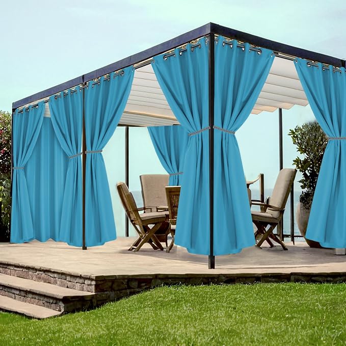 HolidayIdeas Grommet Outdoor Curtains by HolidayIdeas