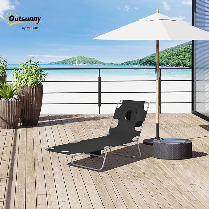 Outsunny Chaise Lounge Chair Outdoor - Image 2
