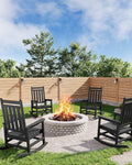 HDPE Rocking Chair Outdoor Set of 4 by Garvee