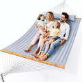 Double Hammock with Spreader Bar, Soft Pillow, Max Load 500lbs, Portable Hammock by Unknown