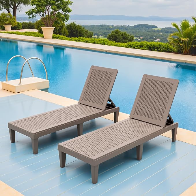 Greesum Outdoor Chaise Lounge Chairs Set of 2 by BuynowfromGreesum