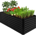 Best Choice Products 6x3x2ft Outdoor Metal Raised Garden Bed, Deep Root Box by BestChoiceProducts