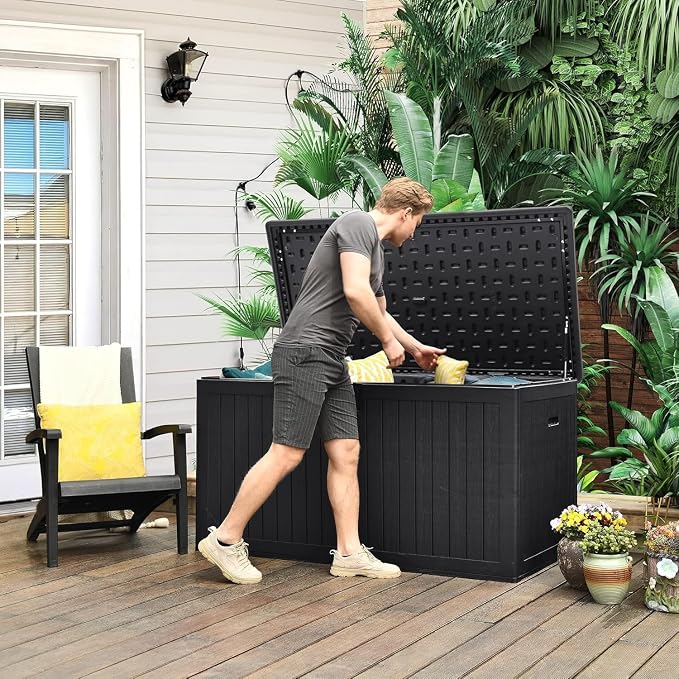 YITAHOME XXL 230 Gallon Large Deck Box, Outdoor Storage - Image 3