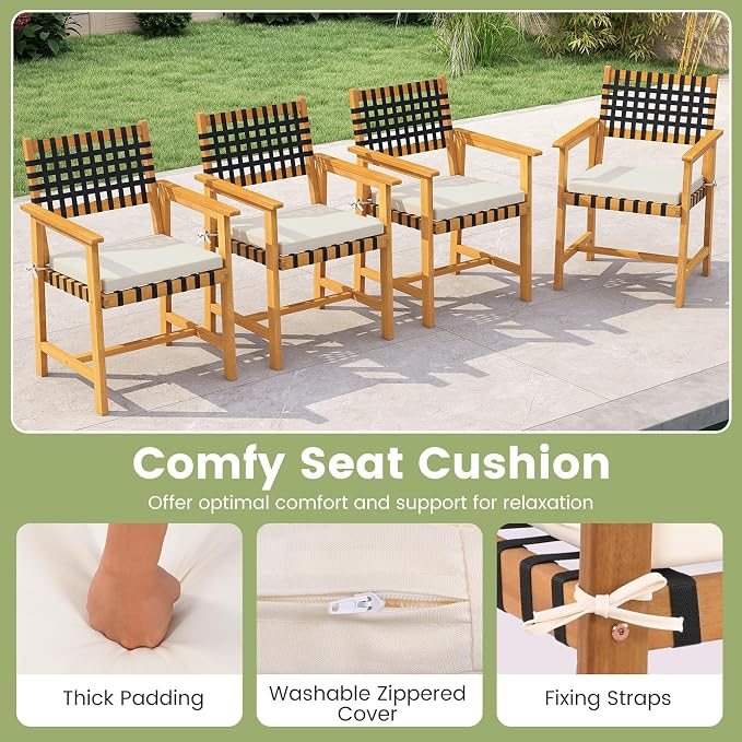 Tangkula 7 Piece Patio Dining Set - Image 7