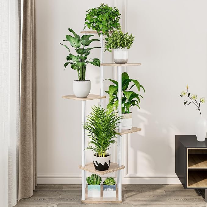 AZERPIAN Plant Stand 6 Tier Indoor Metal Flower Shelf - Image 3