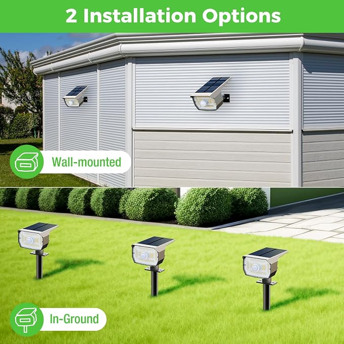 nipify 1 Pack Solar Lights Outdoor Waterproof, Motion Sensor Spot Lights 3 - Image 4