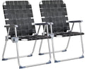 VINGLI Aluminum Oversize Patio Lawn Chairs Folding Set of 2 by VINGLI