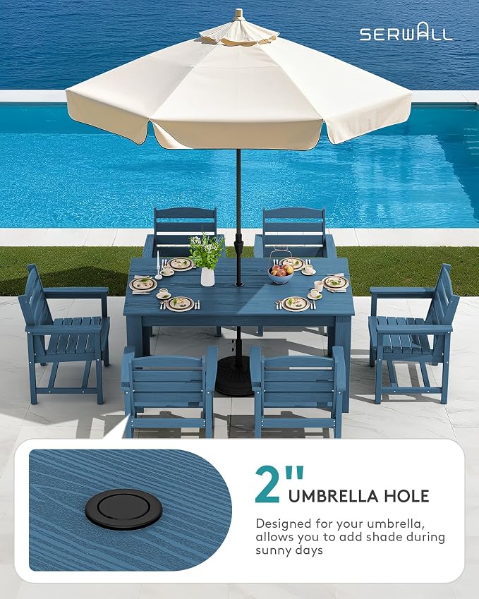 SERWALL Patio Dining Sets for 8, Outdoor Dining Sets for 8 Person - Image 4