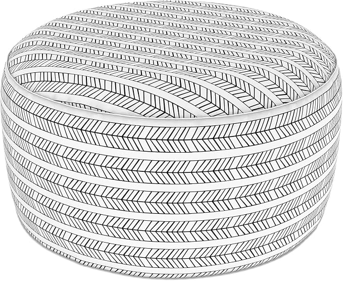 LVTXIII Indoor/Outdoor Extra Large Inflatable Ottoman Pouf D31 x H14 Inch by LVTXIII