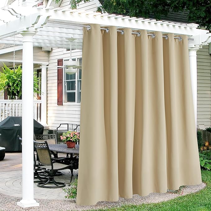 RYB HOME Extra Wide Outdoor Curtains by RYBHOME