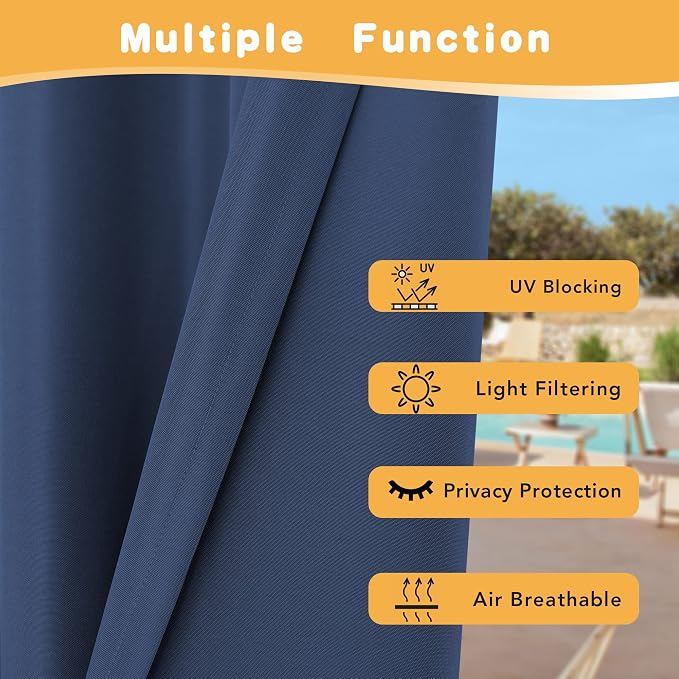 HolidayIdeas Extra Wide Outdoor Curtains - Image 3