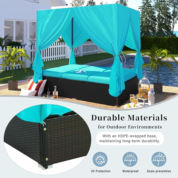 Wicker Metal Outdoor Pool Furniture - Image 5