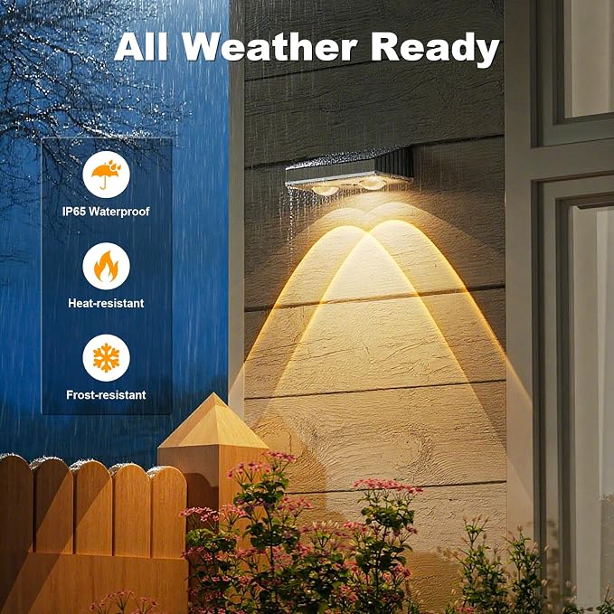 NIORSUN Solar Fence Lights, 12 Pack Deck Light, Led Lights Warm White Outdoor - Image 6