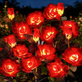 Brightown Outdoor Solar Flower Lights, 4 Pack Solar Garden Light by Brightown