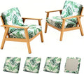 4Pcs Patio Stretch Cushion Covers, Outdoor Sofa Replacement Cover Slipcovers by BIETYONE