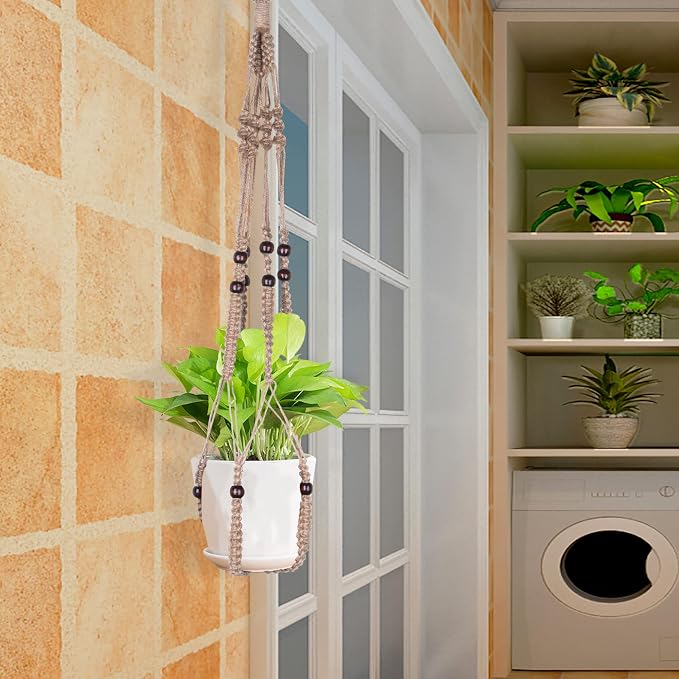Macrame Plant Hanger Indoor Hanging - Image 5