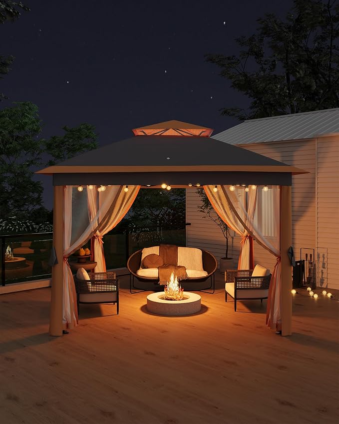 11'x11 Pop-Up Gazebo, Instant Outdoor Canopy Tent - Image 2
