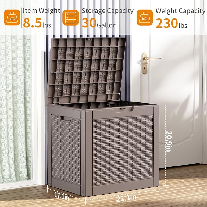 ROJIK Outdoor Storage Housing Deck Box - Image 2