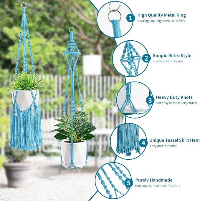 Macrame Plant Hangers - Image 2