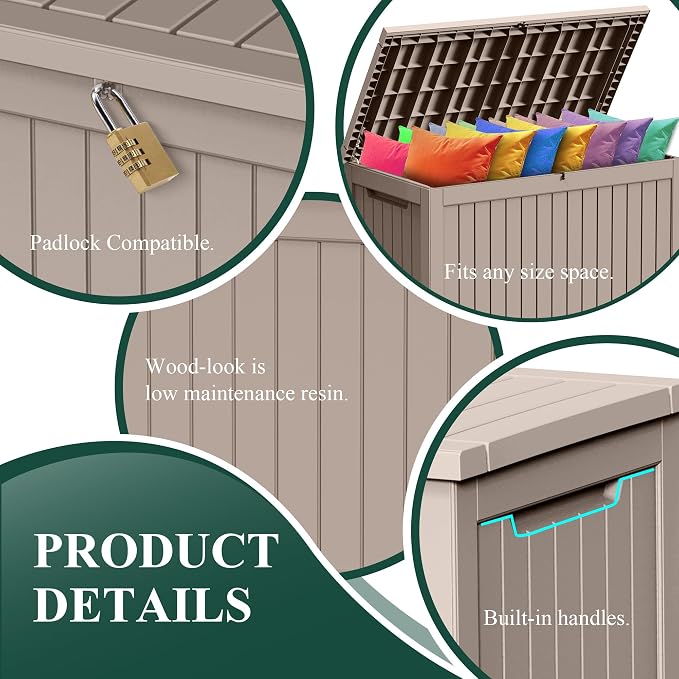 ROJIK Outdoor Storage Housing Deck Box - Image 5
