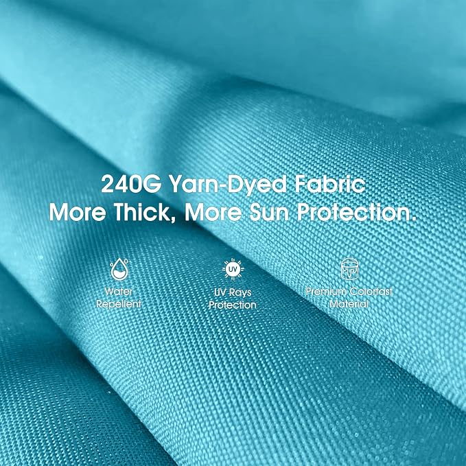 PURPLE LEAF 3-Seat Deluxe Outdoor Patio Porch Swing - Image 3
