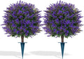 Artificial Lavender Topiary Ball by FEELTHENEWWORLD