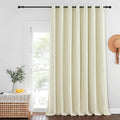 NICETOWN Beige Blackout Sliding Door Curtains by NICETOWN