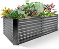 Land Guard 6×3×2 ft Galvanized Raised Garden Bed Kit, Galvanized Planter Raised by LandGuard