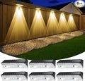Solar Fence Lights Outdoor, 6 Pack IP65 Waterproof Fence Lights Solar Powered by KEILAIMO