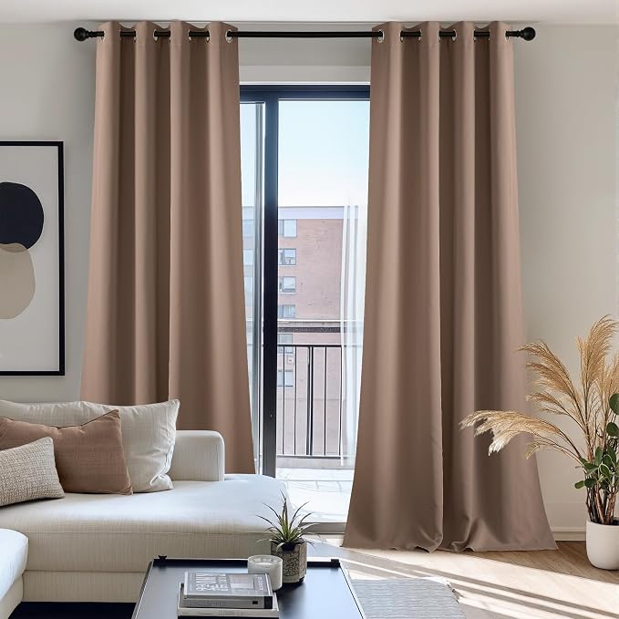 NICETOWN Curtain for Living Room 108 inches Long, UV Blocking Thermal Curtains by NICETOWN
