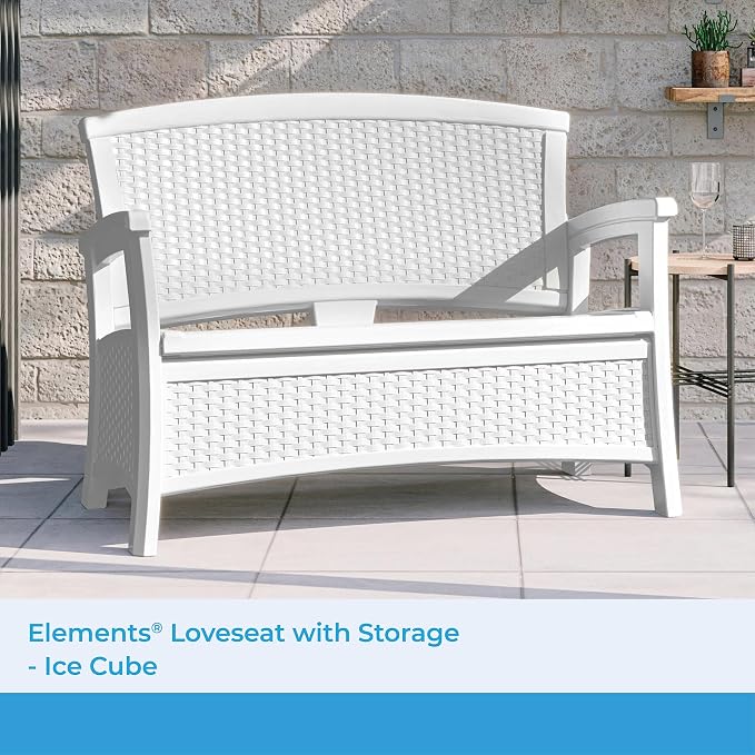 Suncast Outdoor Wicker Love Seat - Image 3