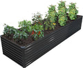 12x2x2FT Galvanized Raised Garden Bed Kit, Vegetable Plant Boxes-Rectangle by DIIYIV