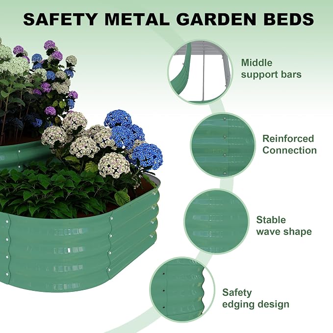 Garvee Galvanized Raised Garden Bed Kit - Image 3